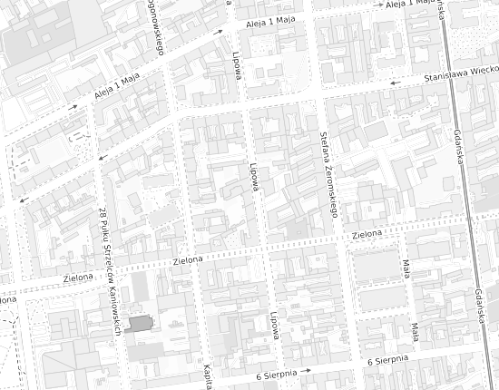 Mapa z adresem organizacji