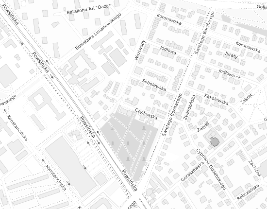 Mapa z adresem organizacji