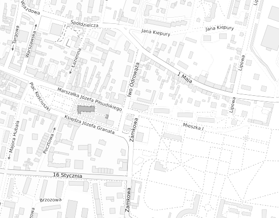 Mapa z adresem organizacji