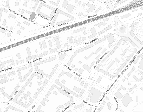 Mapa z adresem organizacji