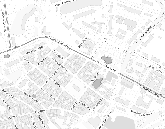 Mapa z adresem organizacji