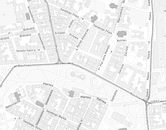 Mapa z adresem organizacji