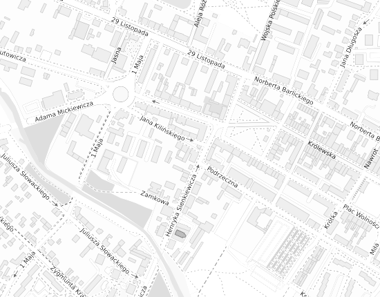 Mapa z adresem organizacji