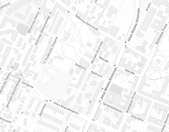 Mapa z adresem organizacji