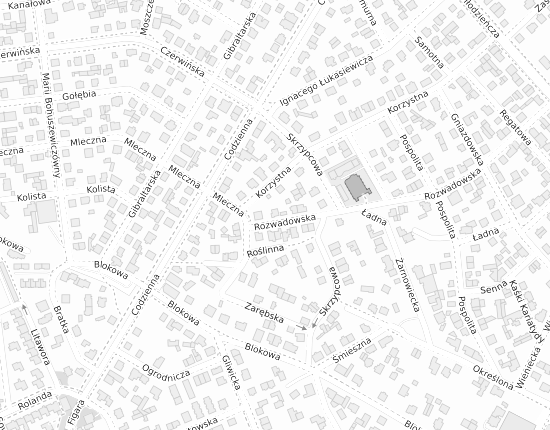 Mapa z adresem organizacji