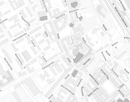 Mapa z adresem organizacji