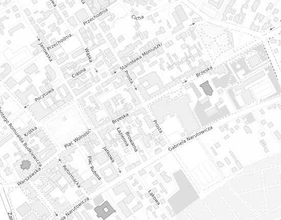 Mapa z adresem organizacji