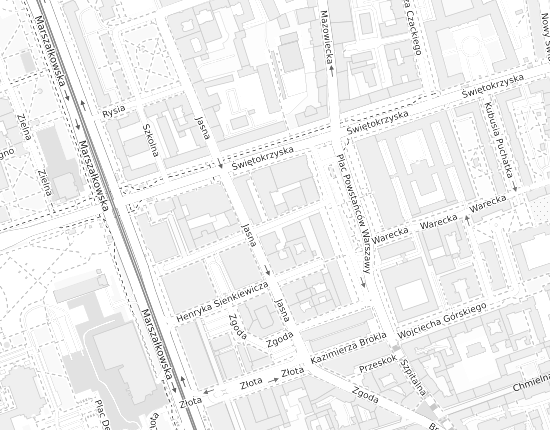 Mapa z adresem organizacji