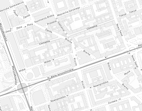 Mapa z adresem organizacji