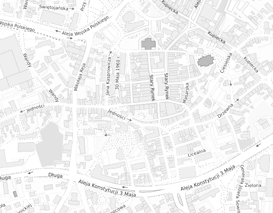 Mapa z adresem organizacji