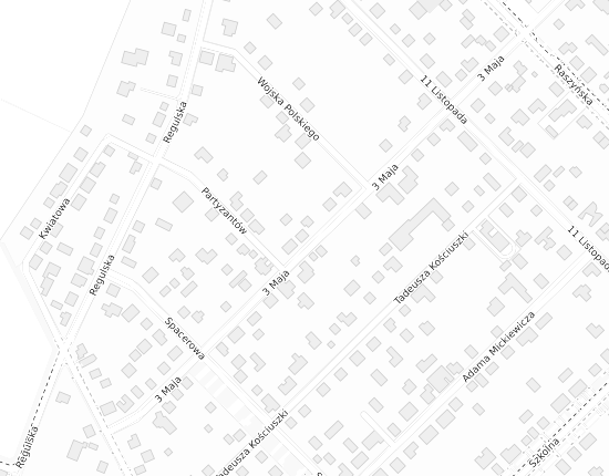 Mapa z adresem organizacji