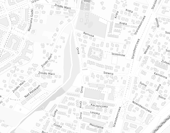 Mapa z adresem organizacji