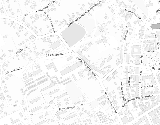 Mapa z adresem organizacji