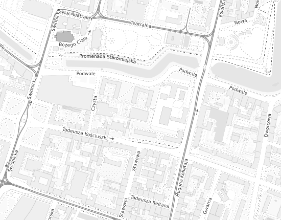 Mapa z adresem organizacji