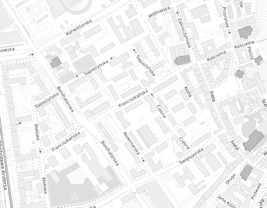 Mapa z adresem organizacji