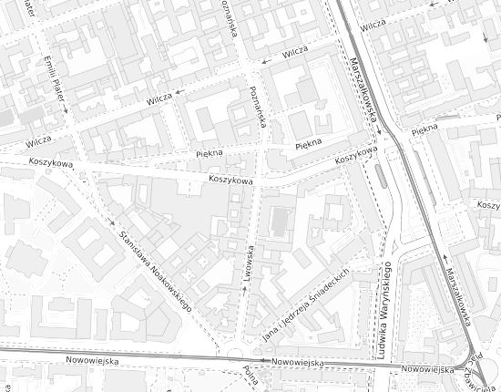Mapa z adresem organizacji