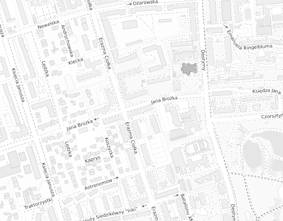 Mapa z adresem organizacji