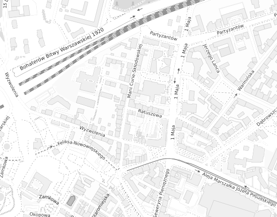 Mapa z adresem organizacji