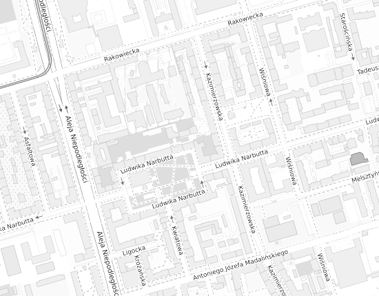 Mapa z adresem organizacji