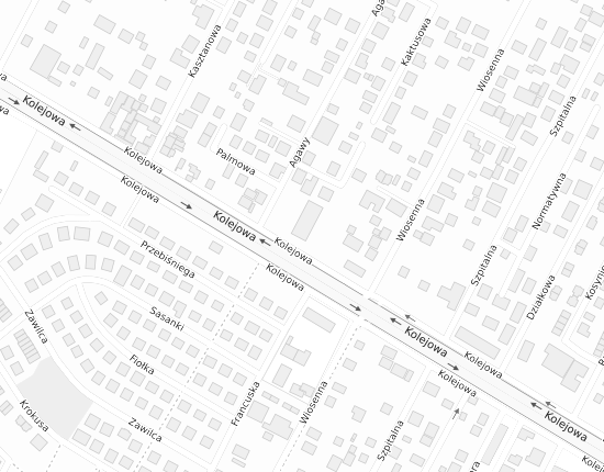 Mapa z adresem organizacji