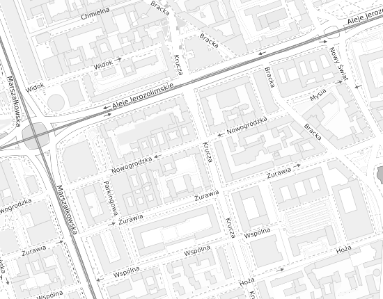Mapa z adresem organizacji
