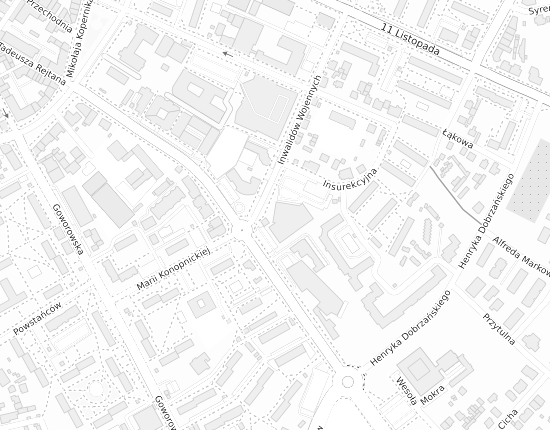 Mapa z adresem organizacji