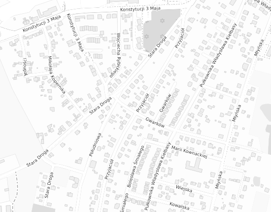 Mapa z adresem organizacji
