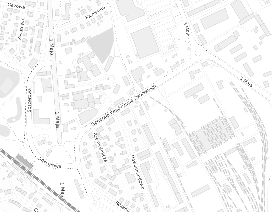 Mapa z adresem organizacji