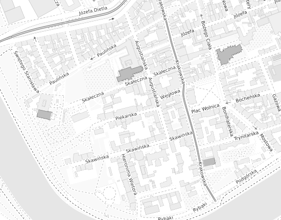 Mapa z adresem organizacji