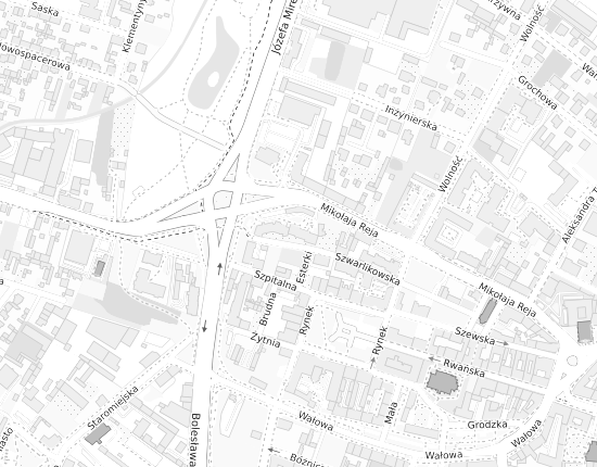 Mapa z adresem organizacji