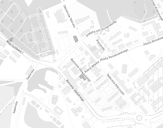 Mapa z adresem organizacji