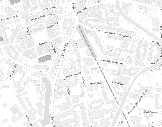 Mapa z adresem organizacji