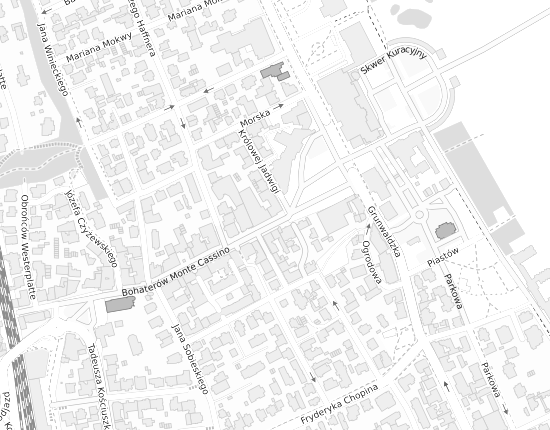 Mapa z adresem organizacji