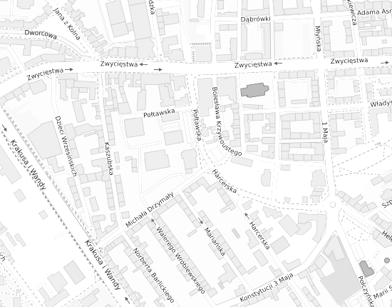 Mapa z adresem organizacji