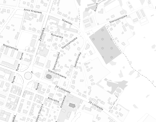 Mapa z adresem organizacji