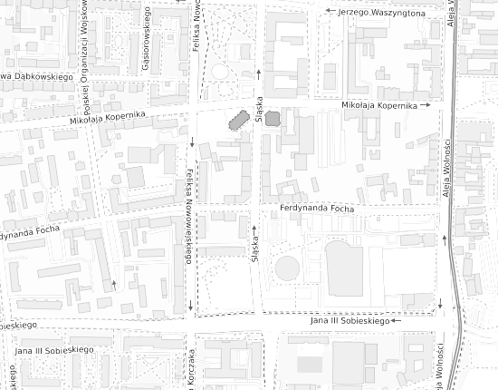 Mapa z adresem organizacji