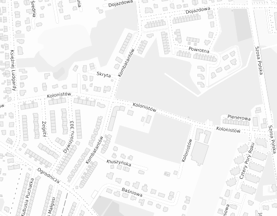 Mapa z adresem organizacji