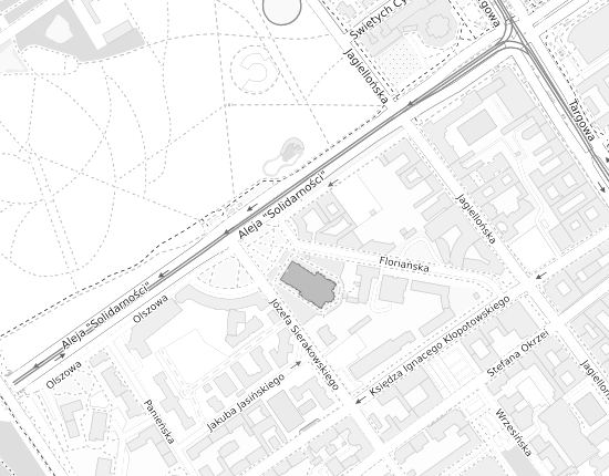 Mapa z adresem organizacji
