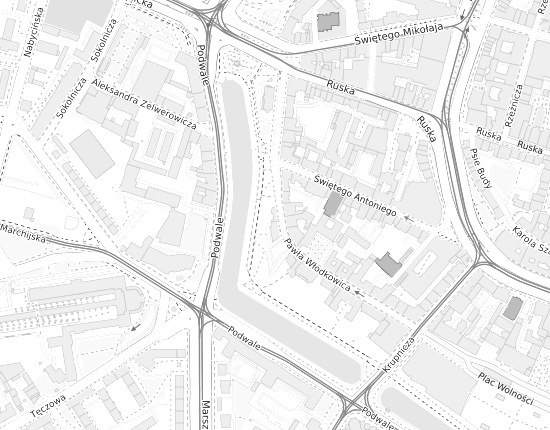 Mapa z adresem organizacji