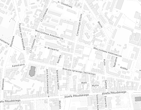 Mapa z adresem organizacji
