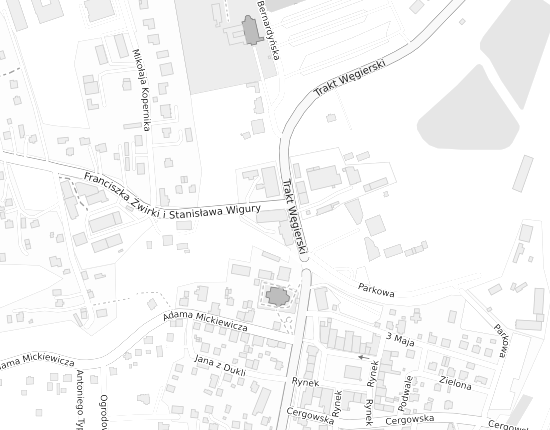 Mapa z adresem organizacji