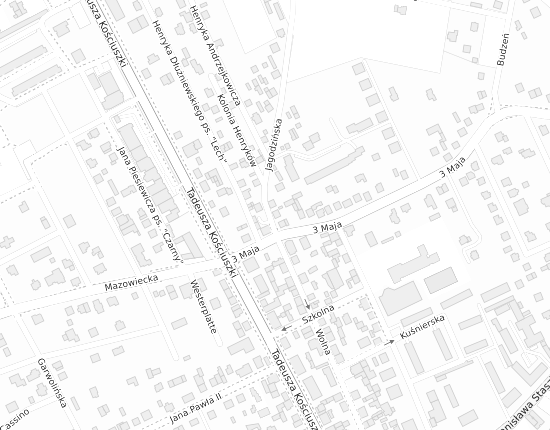 Mapa z adresem organizacji
