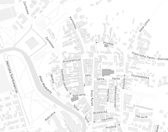 Mapa z adresem organizacji