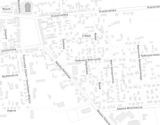 Mapa z adresem organizacji
