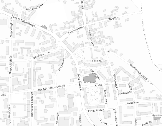 Mapa z adresem organizacji