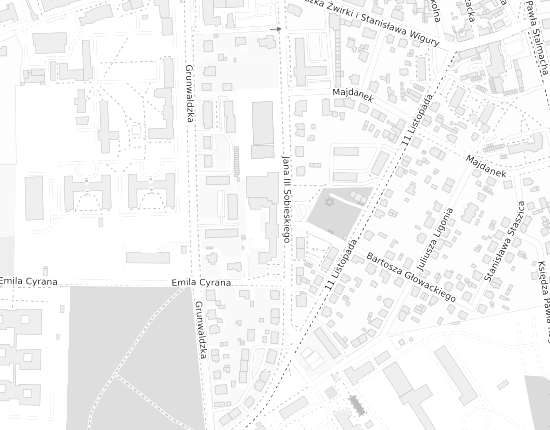 Mapa z adresem organizacji