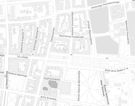Mapa z adresem organizacji