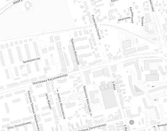 Mapa z adresem organizacji