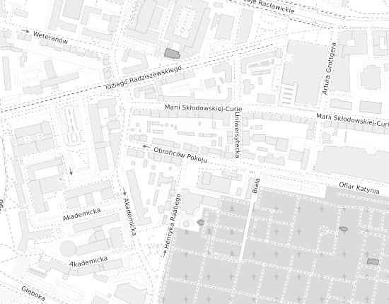 Mapa z adresem organizacji