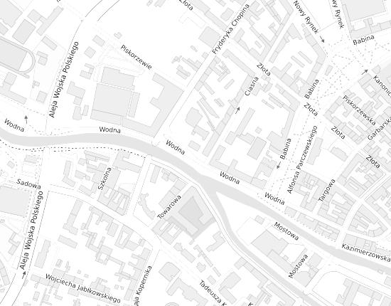 Mapa z adresem organizacji